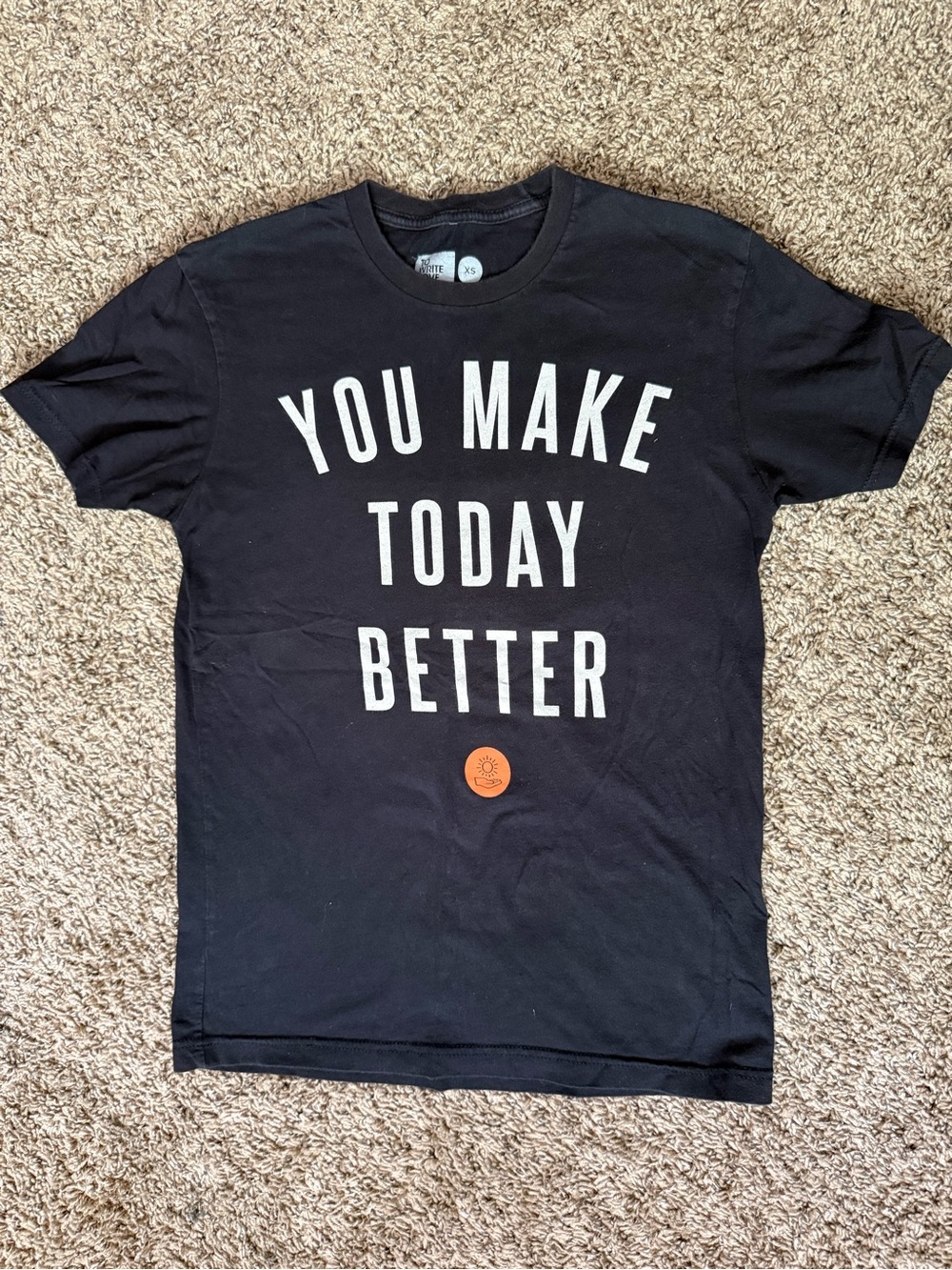 ▪️ TWLOHA • Black Graphic Tee - "You Make Today Better" • Womens XS